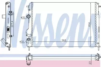 63766 NISSENS Радиатор, охлаждение двигателя 63766 NISSENS Радиатор, охлаждение двигателя