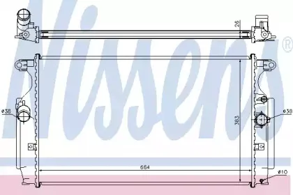 64693 NISSENS Радиатор, охлаждение двигателя 64693 NISSENS Радиатор, охлаждение двигателя