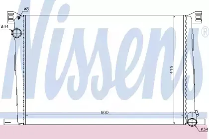 69706 NISSENS Радиатор, охлаждение двигателя 69706 NISSENS Радиатор, охлаждение двигателя