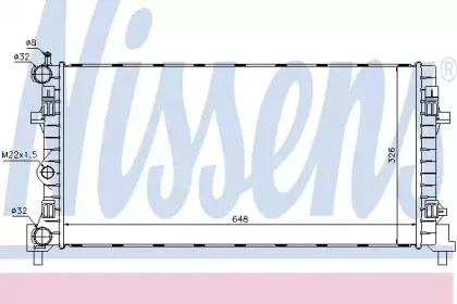 640012 NISSENS Радиатор, охлаждение двигателя 640012 NISSENS Радиатор, охлаждение двигателя