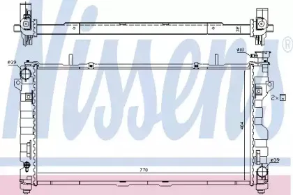 61025 NISSENS Радиатор, охлаждение двигателя 61025 NISSENS Радиатор, охлаждение двигателя