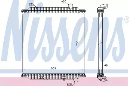 654760 NISSENS Радиатор, охлаждение двигателя 654760 NISSENS Радиатор, охлаждение двигателя