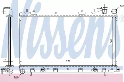 67728 NISSENS Радиатор, охлаждение двигателя 67728 NISSENS Радиатор, охлаждение двигателя