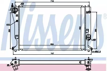 64695 NISSENS Радиатор, охлаждение двигателя 64695 NISSENS Радиатор, охлаждение двигателя