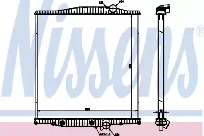 654720 NISSENS Радиатор, охлаждение двигателя 654720 NISSENS Радиатор, охлаждение двигателя