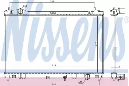 646874 NISSENS Радиатор, охлаждение двигателя 646874 NISSENS Радиатор, охлаждение двигателя