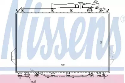 675009 NISSENS Радиатор, охлаждение двигателя 675009 NISSENS Радиатор, охлаждение двигателя