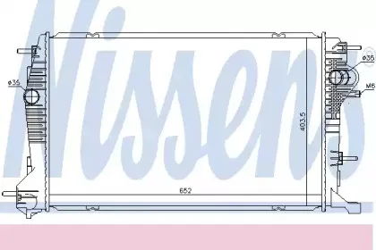 637622 NISSENS Радиатор, охлаждение двигателя 637622 NISSENS Радиатор, охлаждение двигателя