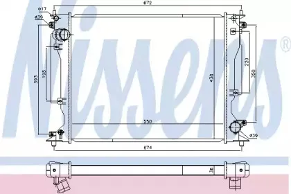 646904 NISSENS Радиатор, охлаждение двигателя 646904 NISSENS Радиатор, охлаждение двигателя