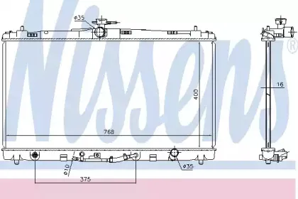 646906 NISSENS Радиатор, охлаждение двигателя 646906 NISSENS Радиатор, охлаждение двигателя