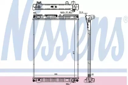 628763 NISSENS Радиатор, охлаждение двигателя 628763 NISSENS Радиатор, охлаждение двигателя