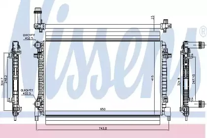 65327 NISSENS Радиатор, охлаждение двигателя 65327 NISSENS Радиатор, охлаждение двигателя