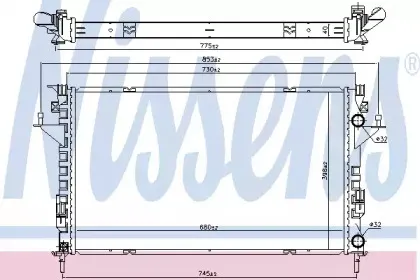 637666 NISSENS Радиатор, охлаждение двигателя 637666 NISSENS Радиатор, охлаждение двигателя