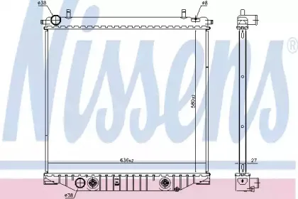 616909 NISSENS Радиатор, охлаждение двигателя 616909 NISSENS Радиатор, охлаждение двигателя