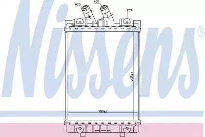 60357 NISSENS Низкотемпературный охладитель, интеркулер 60357 NISSENS Низкотемпературный охладитель, интеркулер