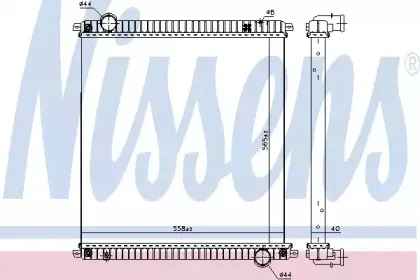 61968 NISSENS Радиатор, охлаждение двигателя 61968 NISSENS Радиатор, охлаждение двигателя