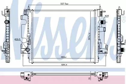 637659 NISSENS Радиатор, охлаждение двигателя 637659 NISSENS Радиатор, охлаждение двигателя