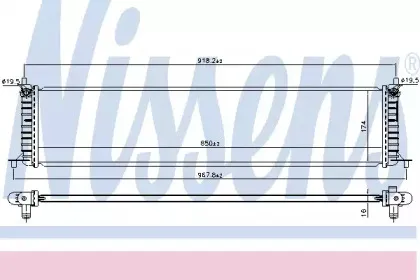 606454 NISSENS Радиатор, охлаждение двигателя 606454 NISSENS Радиатор, охлаждение двигателя