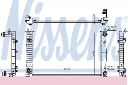 60353 NISSENS Радиатор, охлаждение двигателя 60353 NISSENS Радиатор, охлаждение двигателя