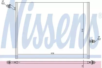 606497 NISSENS Низкотемпературный охладитель, интеркулер 606497 NISSENS Низкотемпературный охладитель, интеркулер