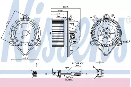 87024 NISSENS Вентилятор салона 87024 NISSENS Вентилятор салона