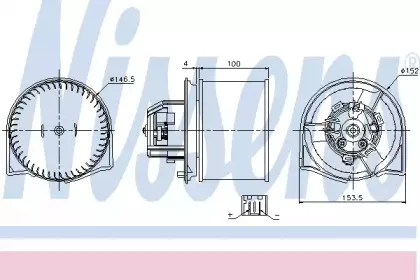 87026 NISSENS Вентилятор салона 87026 NISSENS Вентилятор салона