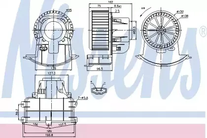 87033 NISSENS Вентилятор салона 87033 NISSENS Вентилятор салона