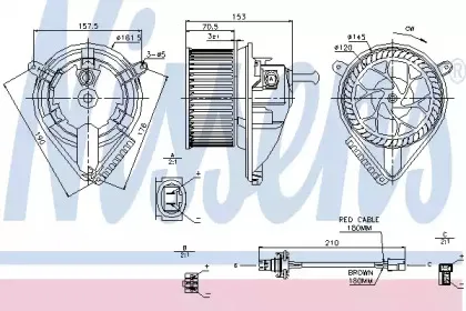 87039 NISSENS Вентилятор салона 87039 NISSENS Вентилятор салона