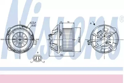 87065 NISSENS Вентилятор салона 87065 NISSENS Вентилятор салона