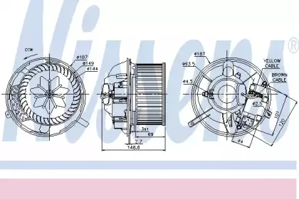 87072 NISSENS Вентилятор салона 87072 NISSENS Вентилятор салона