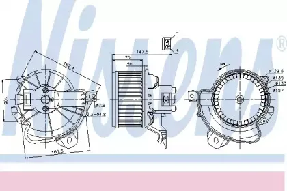 87086 NISSENS Вентилятор салона 87086 NISSENS Вентилятор салона
