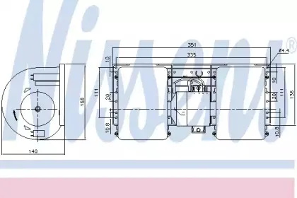 87147 NISSENS Вентилятор салона 87147 NISSENS Вентилятор салона