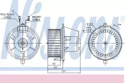87148 NISSENS Вентилятор салона 87148 NISSENS Вентилятор салона