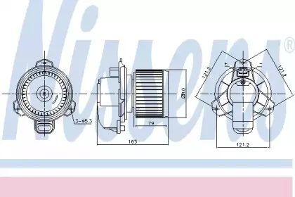 87165 NISSENS Вентилятор салона 87165 NISSENS Вентилятор салона