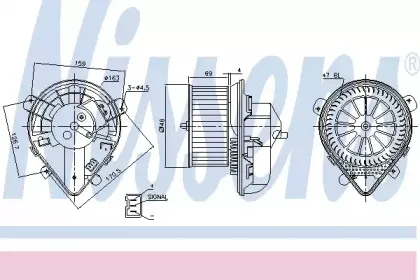 87178 NISSENS Вентилятор салона 87178 NISSENS Вентилятор салона