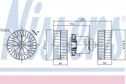 87190 NISSENS Вентилятор салона 87190 NISSENS Вентилятор салона