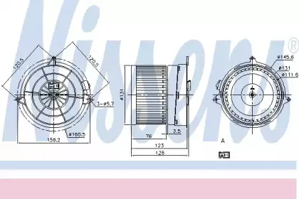 87205 NISSENS Вентилятор салона 87205 NISSENS Вентилятор салона