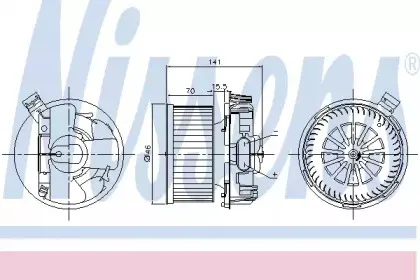 87209 NISSENS Вентилятор салона 87209 NISSENS Вентилятор салона
