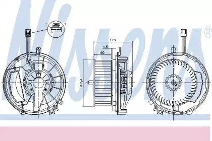 87256 NISSENS Вентилятор салона 87256 NISSENS Вентилятор салона