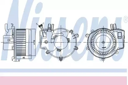 87395 NISSENS Вентилятор салона 87395 NISSENS Вентилятор салона