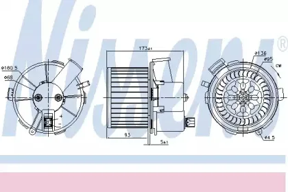 87482 NISSENS Вентилятор салона 87482 NISSENS Вентилятор салона