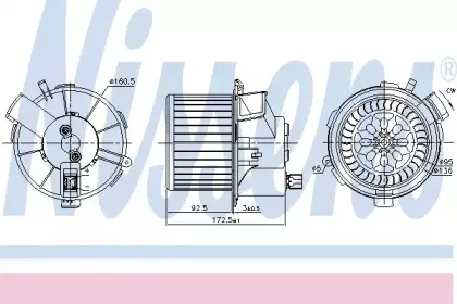 87483 NISSENS Вентилятор салона 87483 NISSENS Вентилятор салона