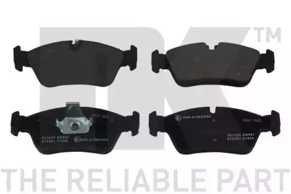 221525 NK Комплект тормозных колодок, дисковый тормоз 221525 NK Комплект тормозных колодок, дисковый тормоз