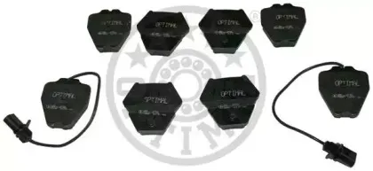 12158 OPTIMAL Комплект тормозных колодок, дисковый тормоз 12158 OPTIMAL Комплект тормозных колодок, дисковый тормоз