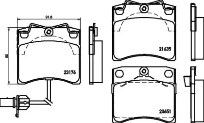 T5129 PAGID Комплект тормозных колодок, дисковый тормоз T5129 PAGID Комплект тормозных колодок, дисковый тормоз
