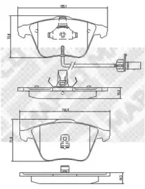 6718 MAPCO Комплект тормозных колодок, дисковый тормоз 6718 MAPCO Комплект тормозных колодок, дисковый тормоз
