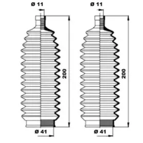 K150153 MOOG Комплект пылника, рулевое управление K150153 MOOG Комплект пылника, рулевое управление