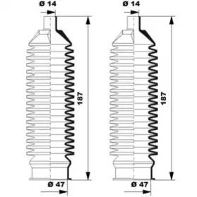 K150264 MOOG Комплект пылника, рулевое управление K150264 MOOG Комплект пылника, рулевое управление