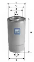 24.012.00 UFI Топливный фильтр 24.012.00 UFI Топливный фильтр