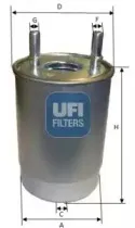 24.113.00 UFI Топливный фильтр 24.113.00 UFI Топливный фильтр